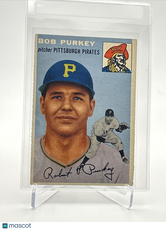 1954 Topps Bob Purkey Rookie Baseball Card #202 VG-EX Quality FREE SHIPPING