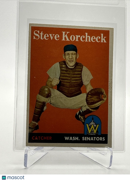 1958 Topps Steve Korcheck Baseball Card #403 VG Quality FREE SHIPPING