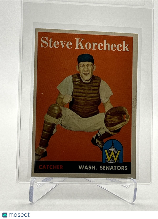 1958 Topps Steve Korcheck Baseball Card #403 VG Quality FREE SHIPPING