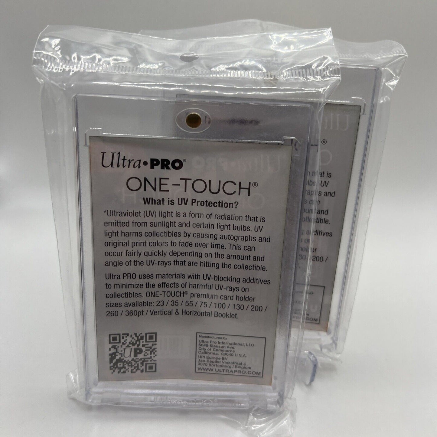 Ultra Pro One-Touch Thick Card 180pt Point Magnetic Card Holder - LOT of 2