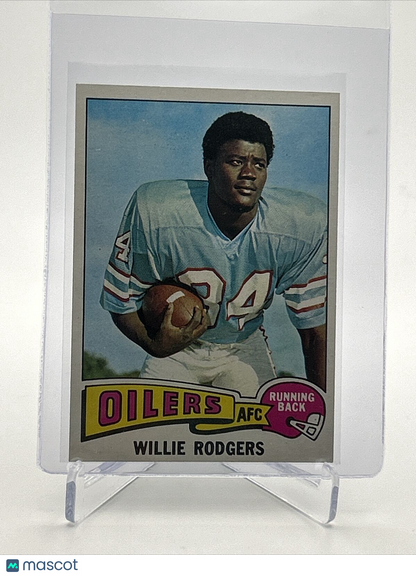 1975 Topps Willie Rodgers Rookie Football Card #166 NM Quality FREE SHIPPING