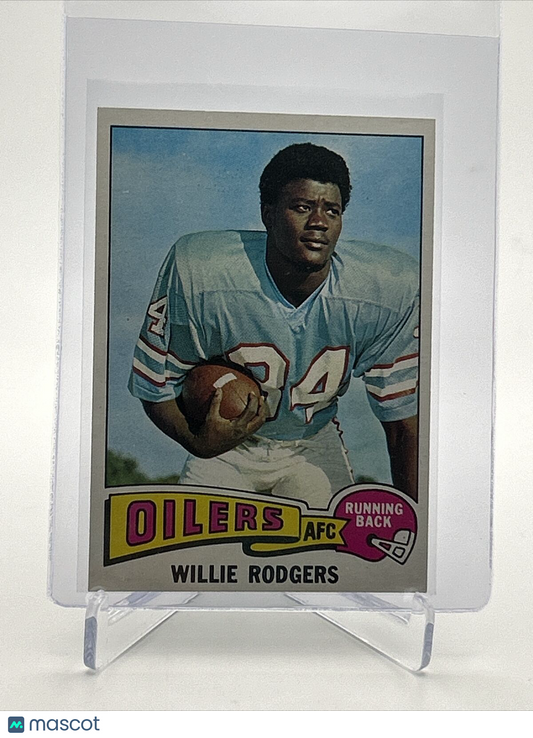 1975 Topps Willie Rodgers Rookie Football Card #166 NM Quality FREE SHIPPING