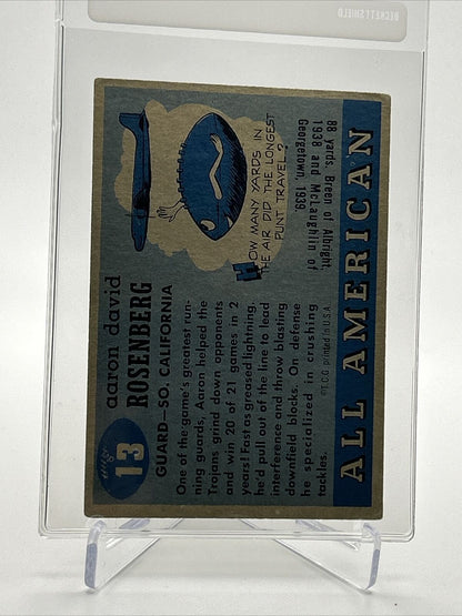1955 Topps Aaron Rosenberg Football Card #13 VG Quality FREE SHIPPING