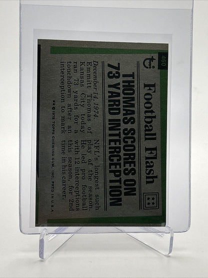 1975 Topps Emmitt Thomas Football Card #460 NM Quality FREE SHIPPING