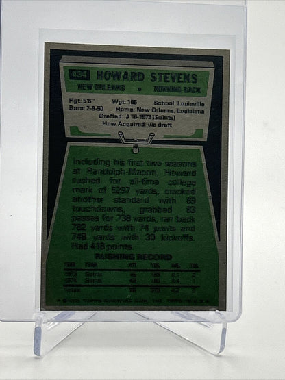 1975 Topps Howard Stevens Rookie Football Card #434 NM Quality FREE SHIPPING