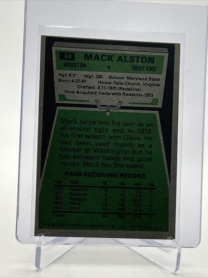 1975 Topps Mack Alston Football Card #64 NM Quality FREE SHIPPING