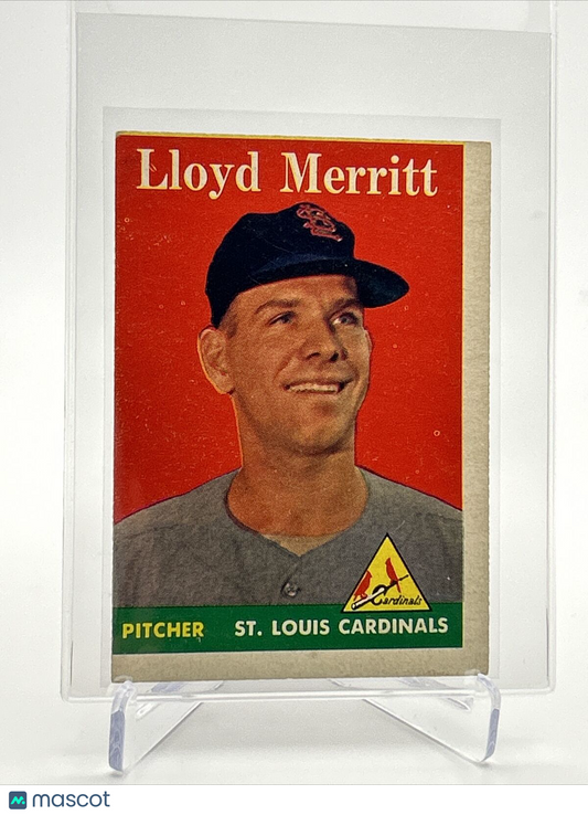 1958 Topps Lloyd Merritt Rookie Baseball Card #231 EX Quality FREE SHIPPING