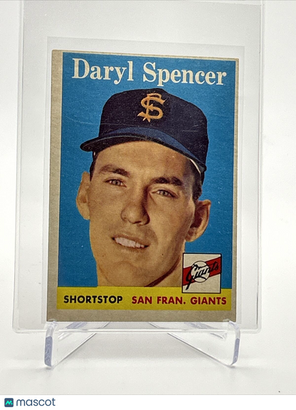 1958 Topps Daryl Spencer Baseball Card #68 EX Quality FREE SHIPPING