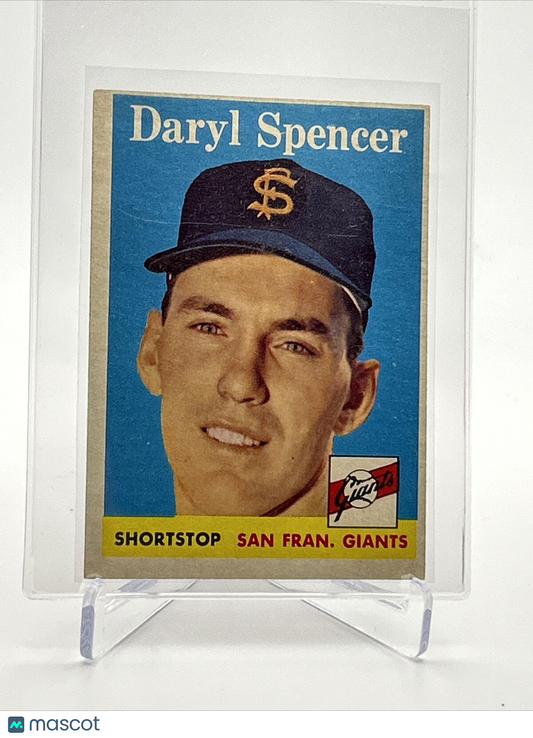 1958 Topps Daryl Spencer Baseball Card #68 EX Quality FREE SHIPPING