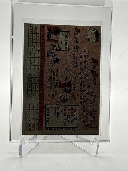 1958 Topps Del Ennis Baseball Card #60 EX-MT Quality FREE SHIPPING