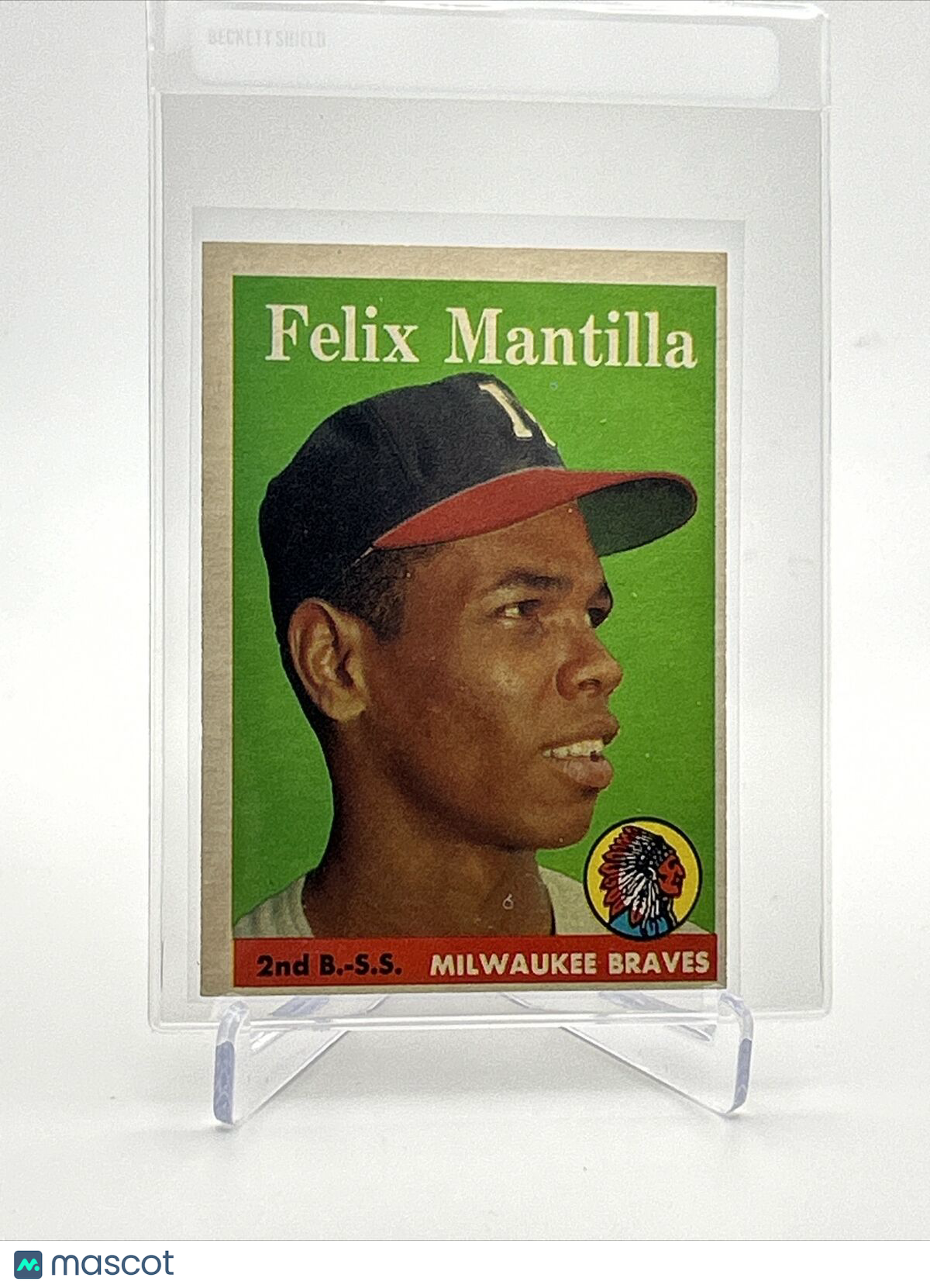 1958 Topps Felix Mantilla Baseball Card #17 EX-MT Quality FREE SHIPPING