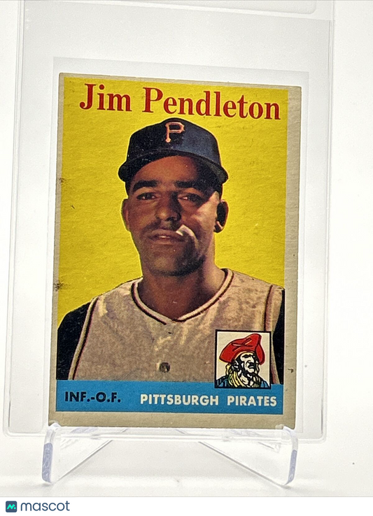 1958 Topps Jim Pendleton Baseball Card #104 VG Quality FREE SHIPPING
