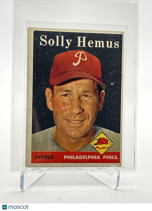1958 Topps Solly Hemus Baseball Card #207 EX Quality FREE SHIPPING