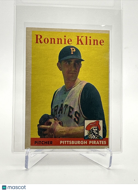 1958 Topps Ronnie Kline Baseball Card #82 EX Quality FREE SHIPPING