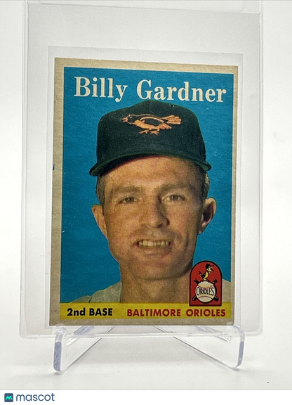 1958 Topps Billy Gardner Baseball Card #105 EX Quality FREE SHIPPING