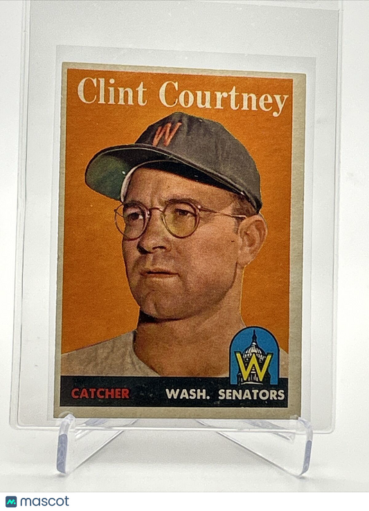 1958 Topps Clint Courtney Baseball Card #92 EX Quality FREE SHIPPING