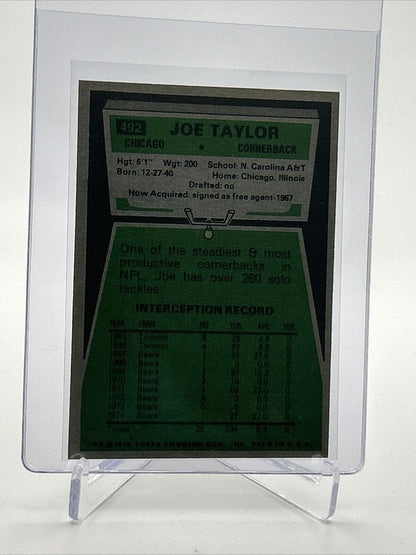 1975 Topps Joe Taylor Football Card #492 NM Quality FREE SHIPPING