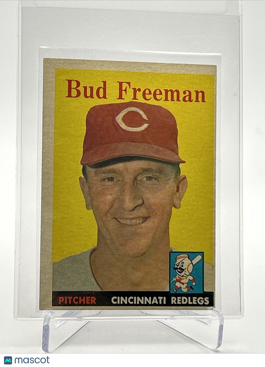 1958 Topps Bud Freeman Baseball Card #27 EX Quality FREE SHIPPING