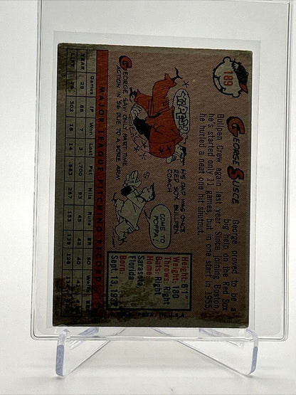 1958 Topps George Susce Baseball Card #189 VG Quality FREE SHIPPING