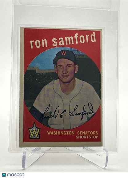 1959 Topps Ron Samford White Back Baseball Card #242 VG-EX Quality FREE SHIPPING