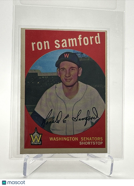 1959 Topps Ron Samford White Back Baseball Card #242 VG-EX Quality FREE SHIPPING