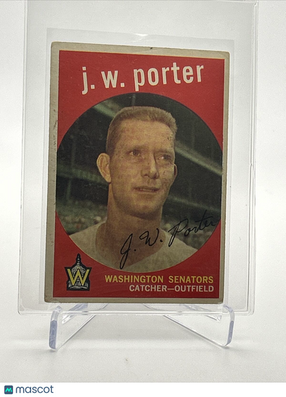 1959 Topps J.W. Porter Gray Back Baseball Card #246 VG Quality FREE SHIPPING