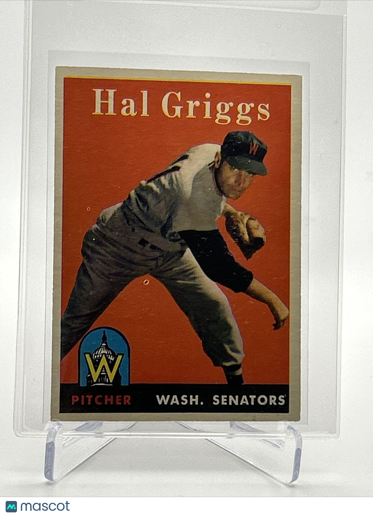 1958 Topps Hal Griggs Baseball Card #455 VG Quality FREE SHIPPING