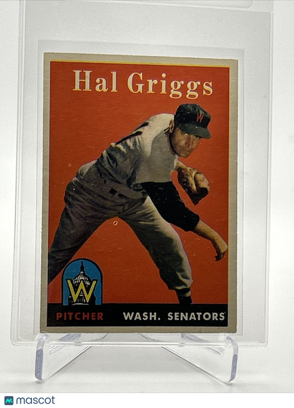 1958 Topps Hal Griggs Baseball Card #455 VG Quality FREE SHIPPING