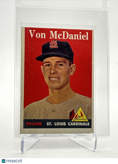 1958 Topps Von McDaniel Rookie Baseball Card #65 EX-MT Quality FREE SHIPPING