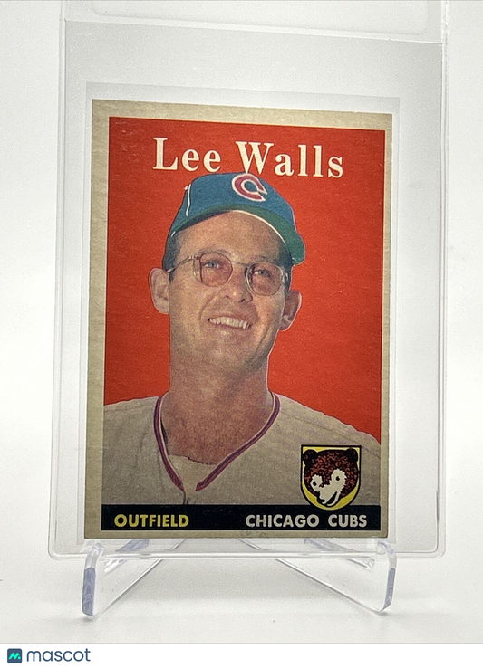 1958 Topps Lee Walls Baseball Card #66 EX-MT Quality FREE SHIPPING