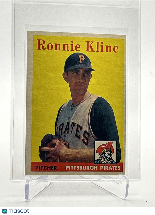 1958 Topps Ronnie Kline Baseball Card #82 EX-MT Quality FREE SHIPPING