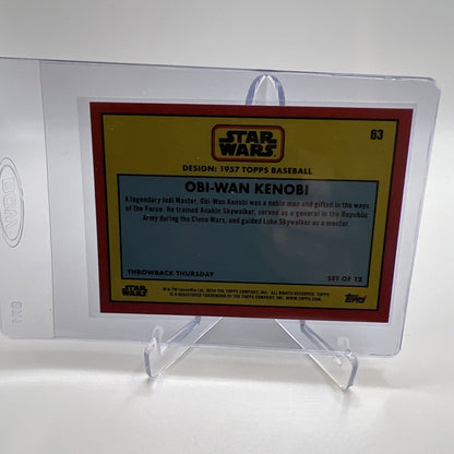 2024 Topps Star Wars Throwback Thursday Obi-Wan Kenobi #63 Mint FREE SHIPPING