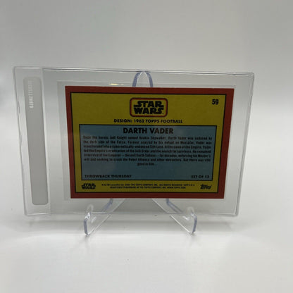 2024 Topps Star Wars Throwback Thursday Darth Vader Card #59 Bronze 10/10