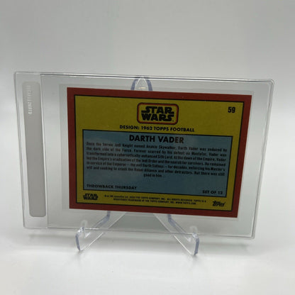 2024 Topps Star Wars Throwback Thursday Darth Vader Card #59 SP Photo Variation