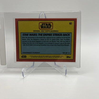 2024 Topps Star Wars Throwback Thursday Darth Vader Card #62 SP Photo Variation