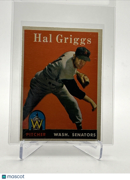 1958 Topps Hal Griggs Rookie Baseball Card #455 EX-MT Quality FREE SHIPPING