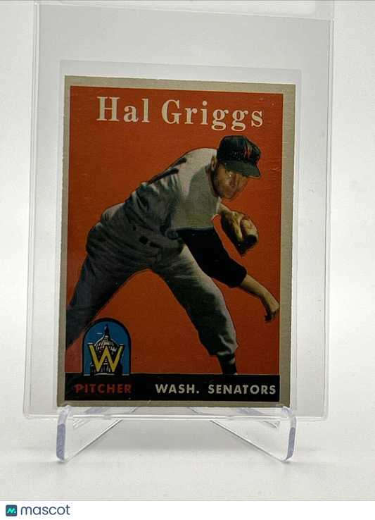 1958 Topps Hal Griggs Rookie Baseball Card #455 EX-MT Quality FREE SHIPPING