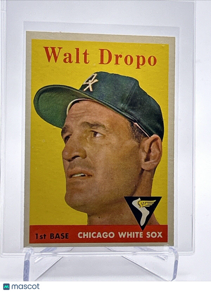 1958 Topps Walt Dropo Baseball Card #338 EX-MT Quality FREE SHIPPING