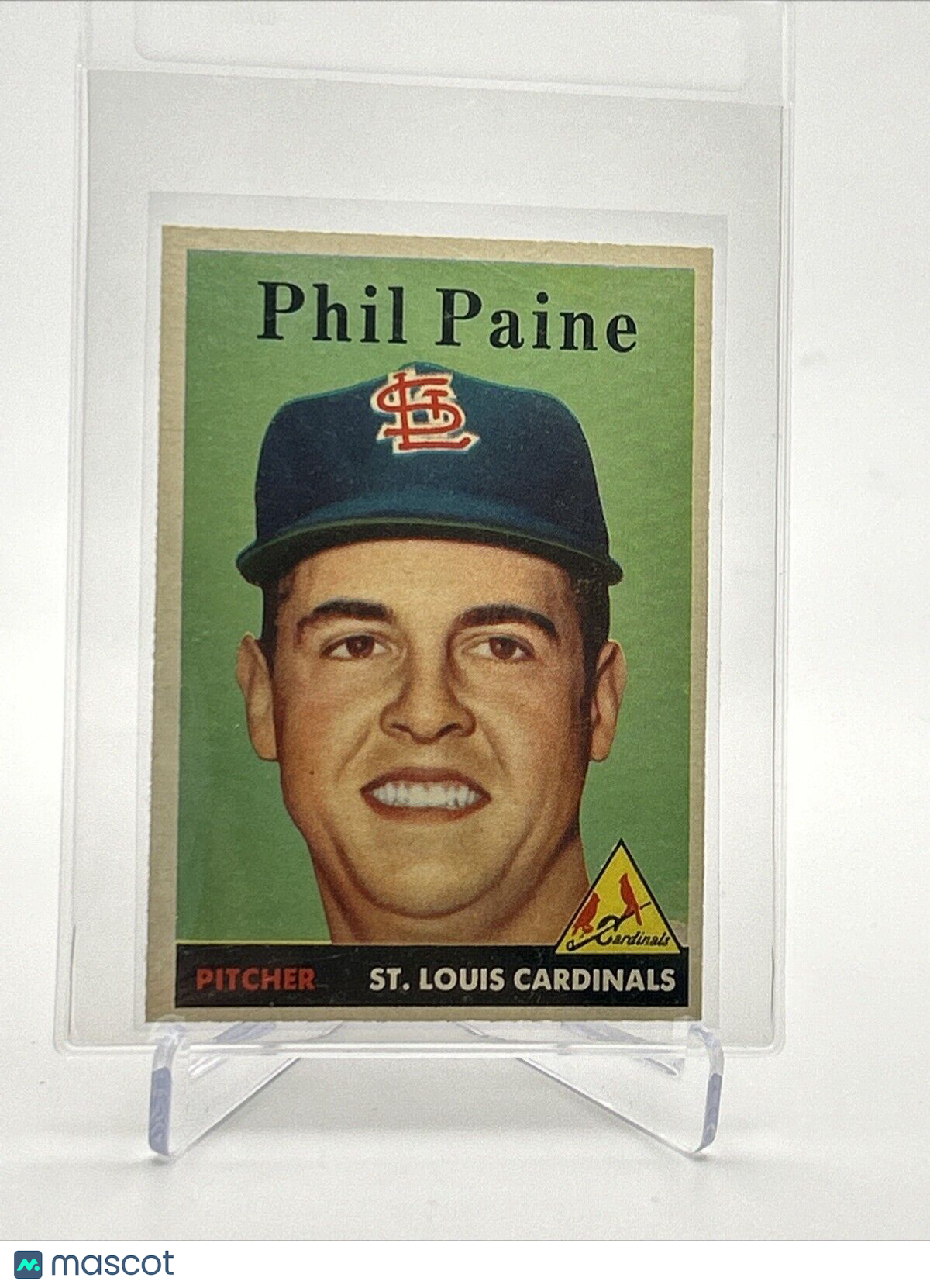 1958 Topps Phil Paine Rookie Baseball Card #442 EX-MT Quality FREE SHIPPING