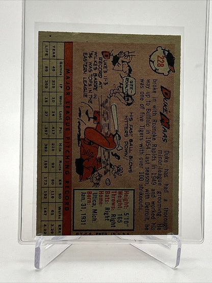 1958 Topps Duke Maas Baseball Card #228 EX-MT Quality FREE SHIPPING