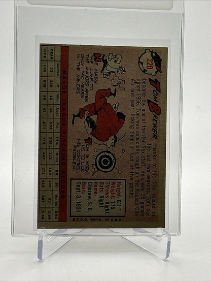1958 Topps Tom Brewer Baseball Card #220 EX-MT Quality FREE SHIPPING