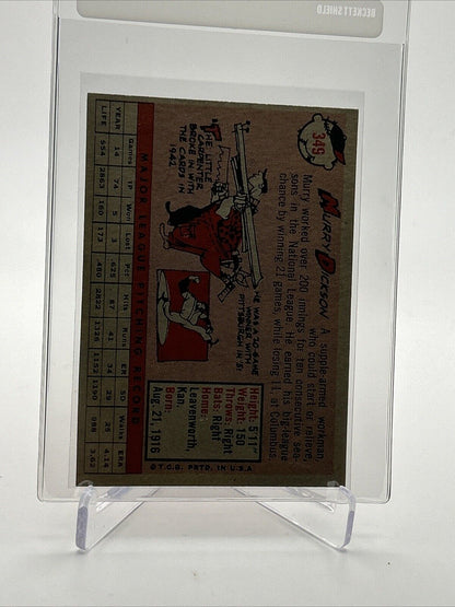 1958 Topps Murry Dickson Baseball Card #349 EX-MT Quality FREE SHIPPING