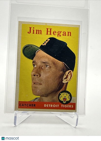 1958 Topps Jim Hegan Baseball Card #345 EX-MT Quality FREE SHIPPING