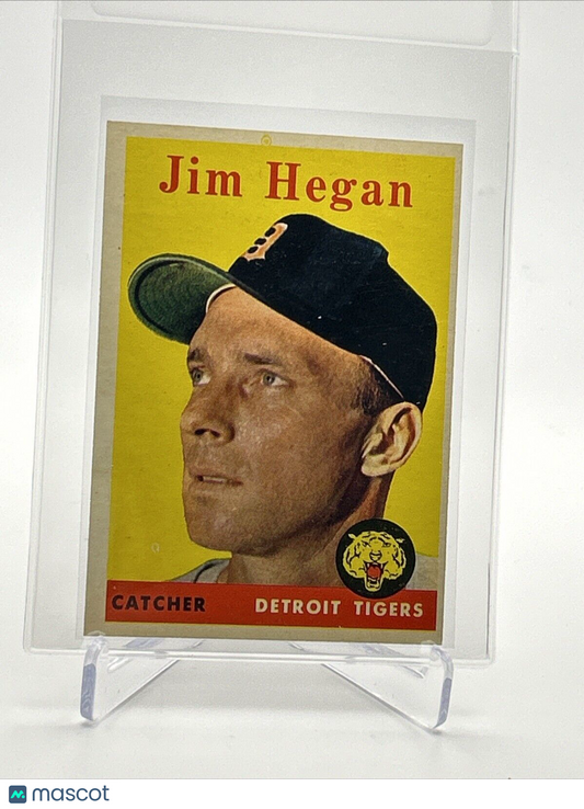 1958 Topps Jim Hegan Baseball Card #345 EX-MT Quality FREE SHIPPING