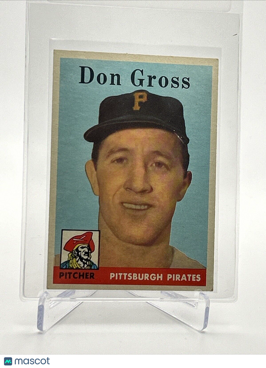 1958 Topps Don Gross Baseball Card #172 EX-MT Quality FREE SHIPPING