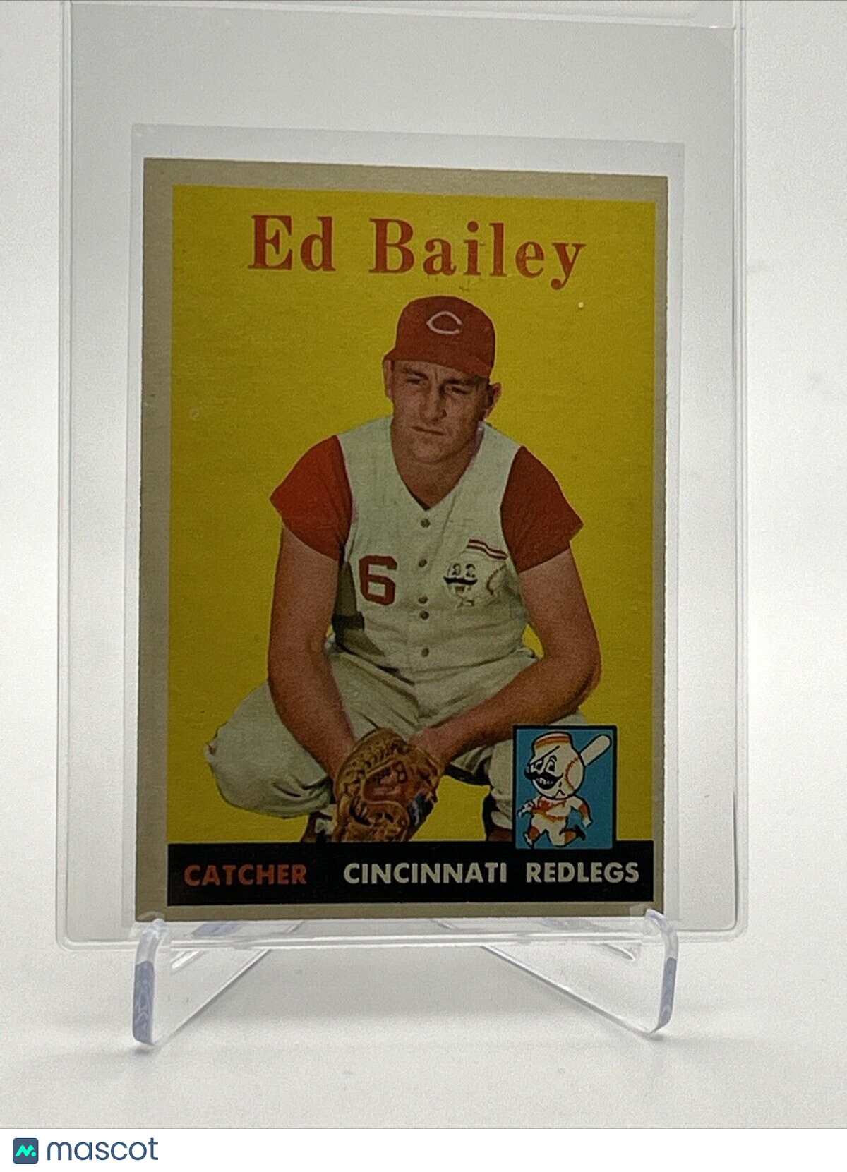 1958 Topps Ed Bailey Baseball Card #330 EX-MT Quality FREE SHIPPING