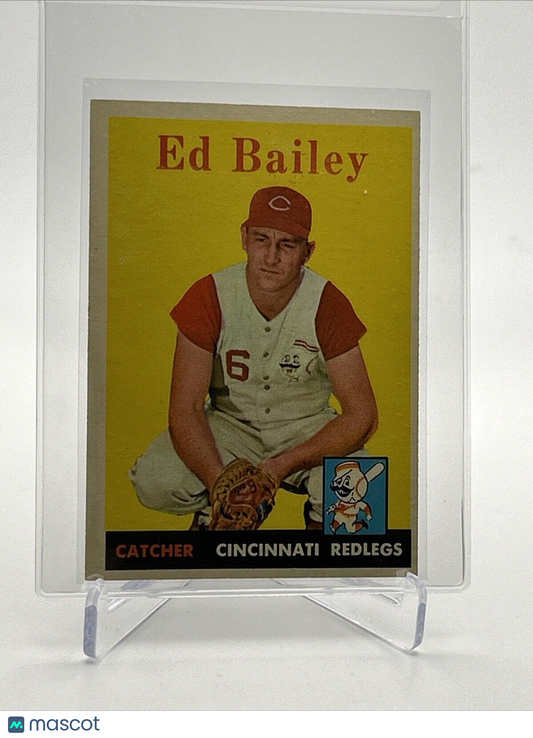 1958 Topps Ed Bailey Baseball Card #330 EX-MT Quality FREE SHIPPING