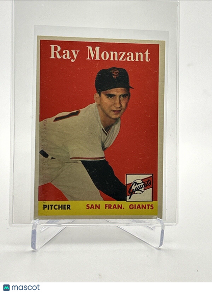 1958 Topps Ray Monzant Baseball Card #447 EX-MT Quality FREE SHIPPING