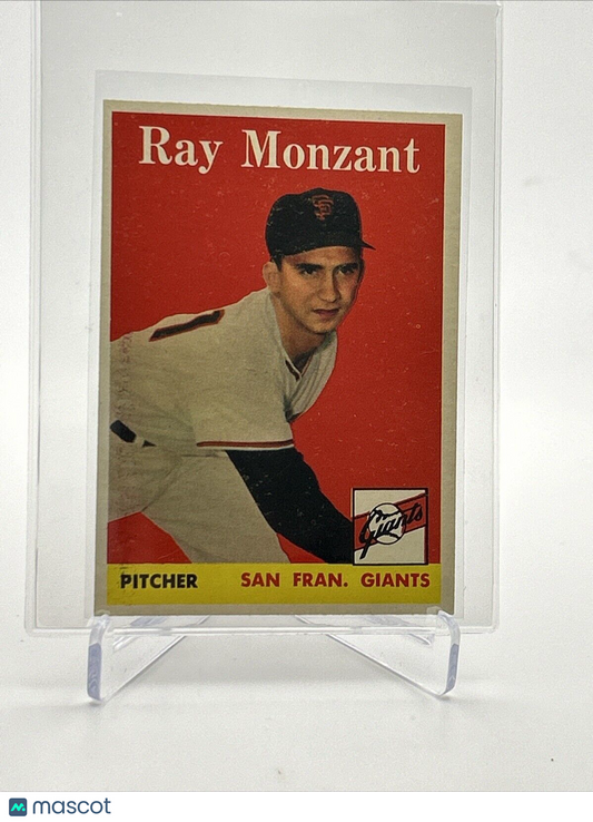 1958 Topps Ray Monzant Baseball Card #447 EX-MT Quality FREE SHIPPING