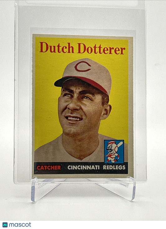 1958 Topps Dutch Dotterer Rookie Baseball Card #396 EX-MT Quality FREE SHIPPING